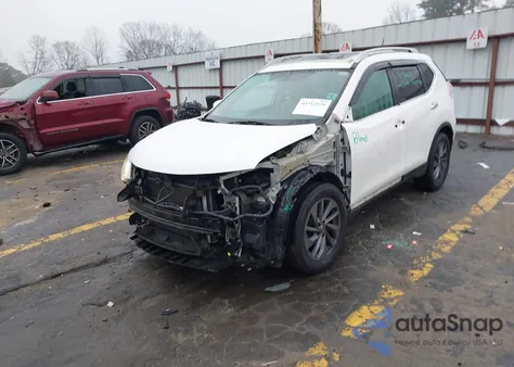 2016 Nissan Rogue Sl z USA, uszkodzony, nr VIN 5N1AT2MTXGC747458
